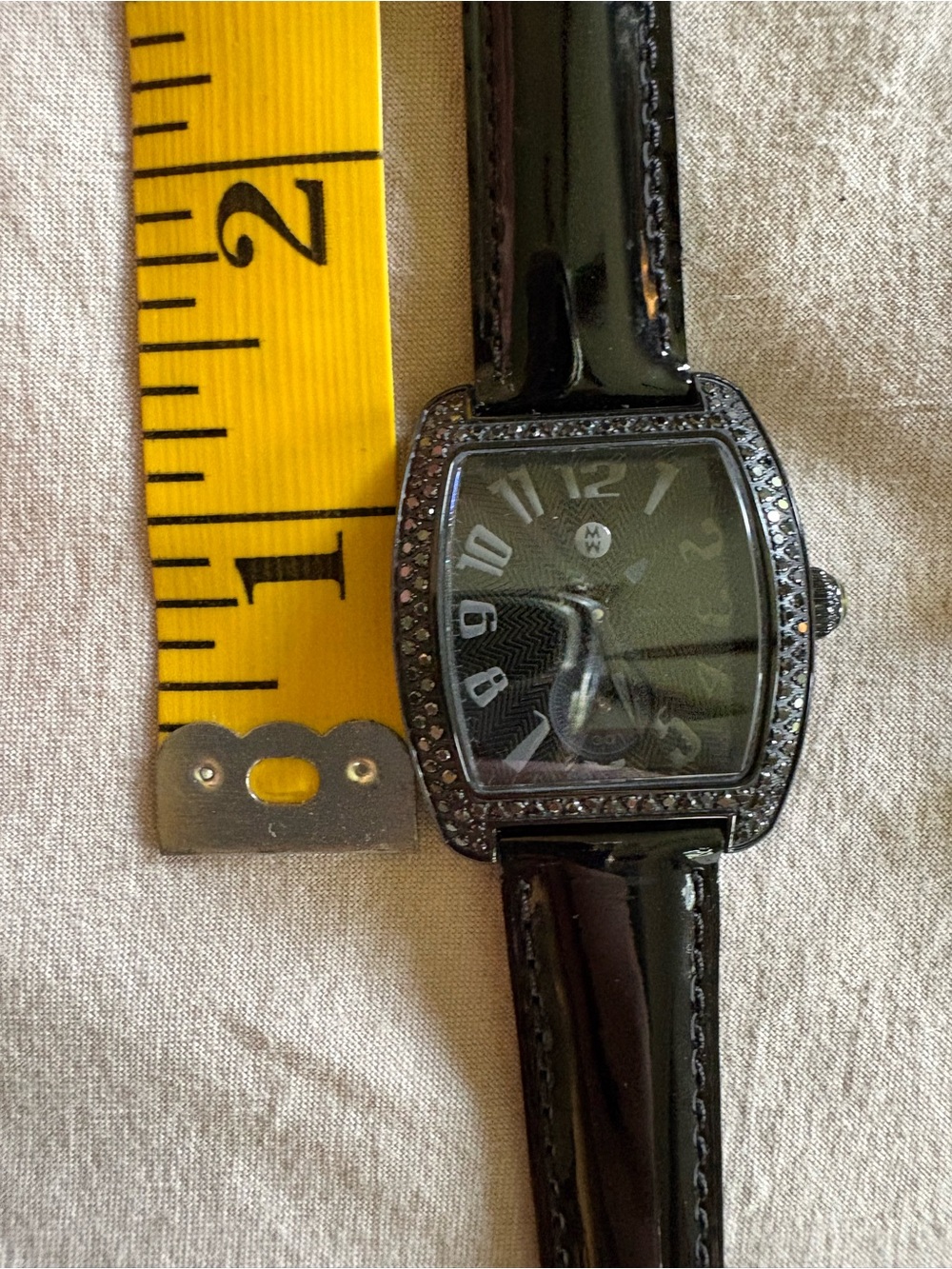 Michele Urban Mini Black Diamond Watch
